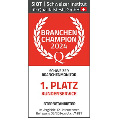 SIQT 1. Platz Kundenservice Internetanbieter