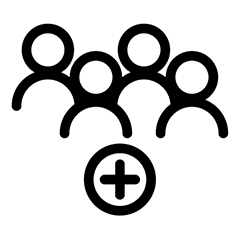 Icon mehr als 4 Personen